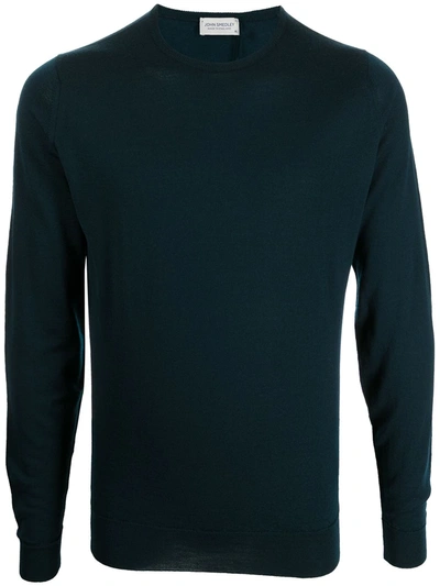 John Smedley Fine-knit Wool Jumper In Green