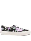 Vans Black And Purple Acer Mesh Ni Low Sneakers In Purple