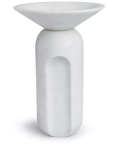 Bloc Studios Cassius Marble Vase In White