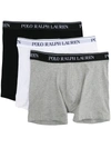 POLO RALPH LAUREN LOGO WAISTBAND BOXER BRIEFS (SET OF THREE)