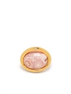Charlotte Chesnais Neo Turtle Rhodochorosite-mineral Earcuff In Pink