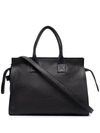 Marsèll Logo Stamp Tote Bag In Black