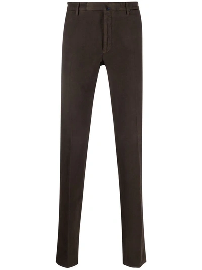 Incotex Slim-cut Chinos In Brown