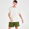 Nike Men's Sportswear Flow Woven Shorts In Rough Green/white