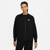 Nike Women's  Sportswear Essential Fleece Cardigan In Black/white