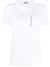 BRUNELLO CUCINELLI 珠饰细节短袖T恤