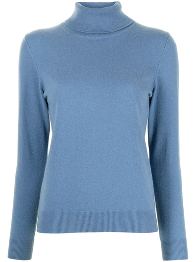 N•peal Roll Neck Jumper In Blau