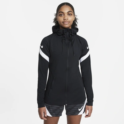 Nike Team Strike 21 Hooded Track Jacket In Black/white | ModeSens