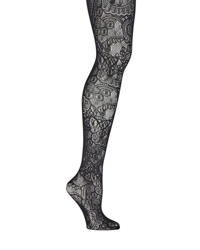 Ulla Johnson Eugenie Lace Tights In Black