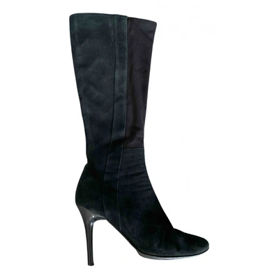 Pre-owned Loretta Pettinari Ankle Boots In Black