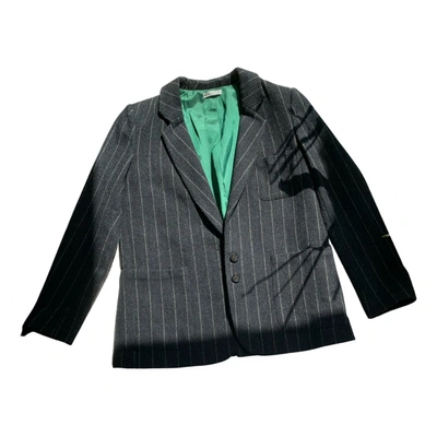 Pre-owned Hoss Intropia Wool Suit Jacket In Grey