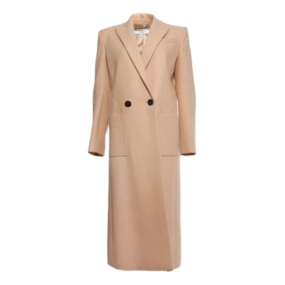 Pre-owned Givenchy Wool Coat In Camel