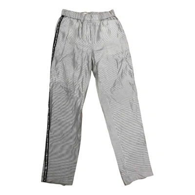 Pre-owned Maje Trousers In White
