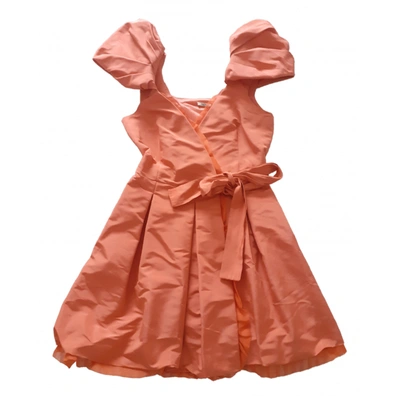 Pre-owned Miu Miu Silk Mini Dress In Pink