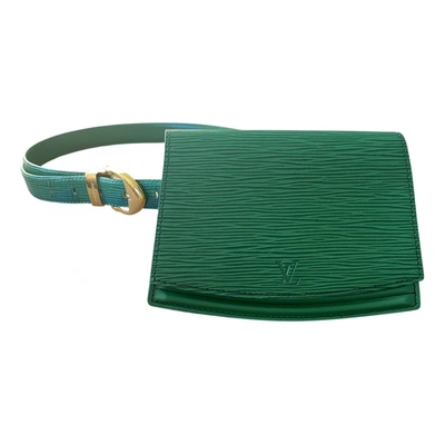 Pre-owned Louis Vuitton Leather Mini Bag In Green