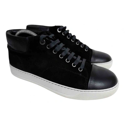 Pre-owned Lanvin High Trainers In Black