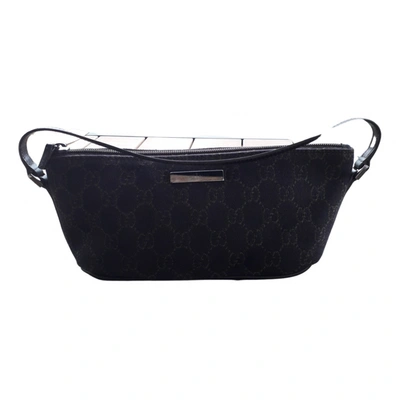 Pre-owned Gucci Cloth Clutch Bag In Brown