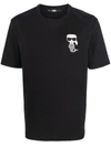 KARL LAGERFELD PISCES LOGO-PRINT T-SHIRT