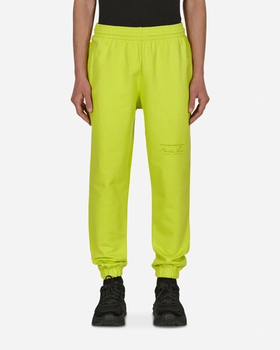Martine Rose Cotton Jersey Slim Sweatpants In Yellow