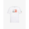Benetton Womens White Marilyn Life Logo Cotton-jersey T-shirt S