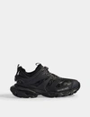 Balenciaga Mesh Panelled Low-top Sneakers With Round Toe In Black