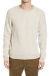 Billy Reid Fisherman Rib Crewneck Sweater In Natural