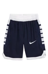 Nike Kids' Dry Elite Basketball Shorts In Blackened Blue/ Sail