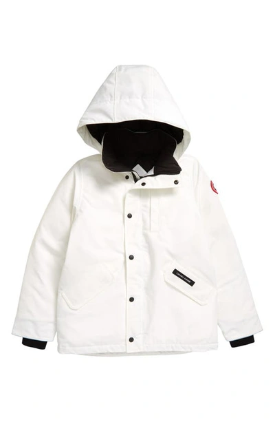 Canada Goose Kids' Logan Hooded Shell Parka 7-16 Years In White