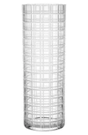 Orrefors Cut In Number Checker Large Vase