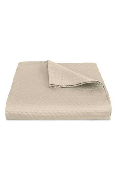 Matouk Pearl Coverlet, Full/queen In Almond