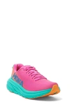 Hoka Rincon 3 Running Shoe In Phlox Pink / Atlantis
