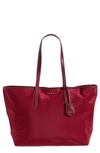 Tumi Voyageur Everyday Nylon Tote In Berry/ Gold