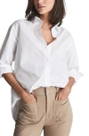 Reiss Jenny Cotton Button-up Shirt In White