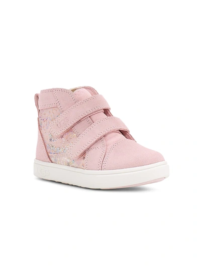 Ugg Baby & Little Girl's Rennon Suede Glitter Sneakers In Seashell Pink