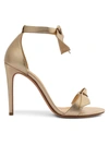 Alexandre Birman Women's Clarita Metallic Ankle Strap High Heel Sandals In Golden Metallic