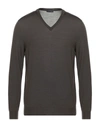 Drumohr Sweaters In Dark Brown