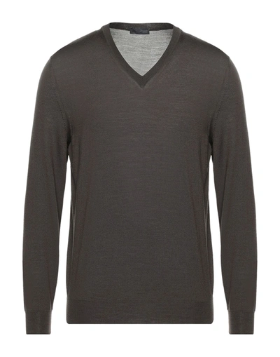 Drumohr Sweaters In Dark Brown
