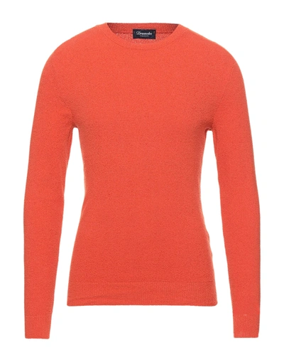 DRUMOHR DRUMOHR MAN SWEATER RUST SIZE 44 COTTON, POLYAMIDE,39796048FG 6