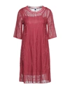 M Missoni Short Dresses In Brick Red