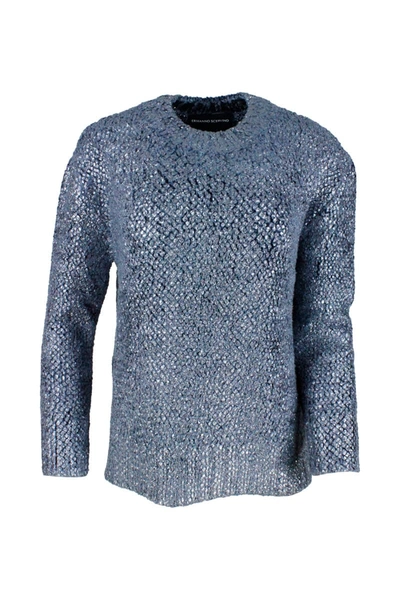 Ermanno Scervino Long-sleeved Choker In Blue