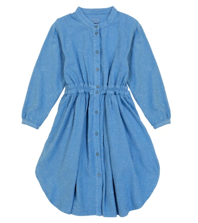 Morley Kids' Ophelia Mansfield Cotton Dress In Blue