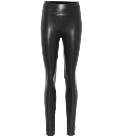 WOLFORD EDIE FAUX LEATHER LEGGINGS,P00491919