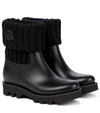 Moncler Larue Water Repellent Ankle Boot In Black
