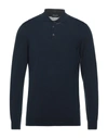 Drumohr Knitted Polo Shirt In Blue