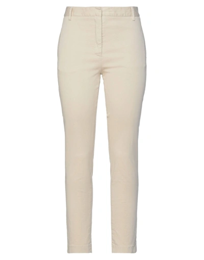 Merci Italia Woman Pants Beige Size 4 Cotton, Elastane