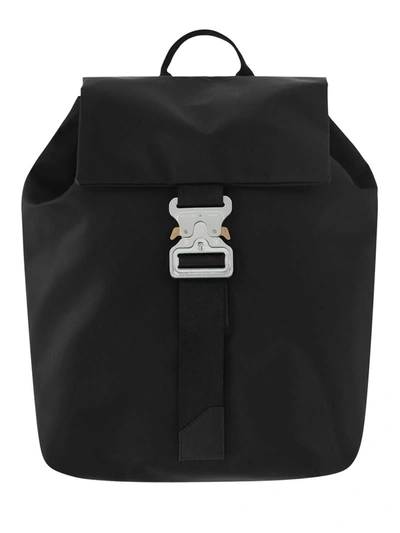Alyx Oversize Leather Tank Backpack W/ Buckle In Black