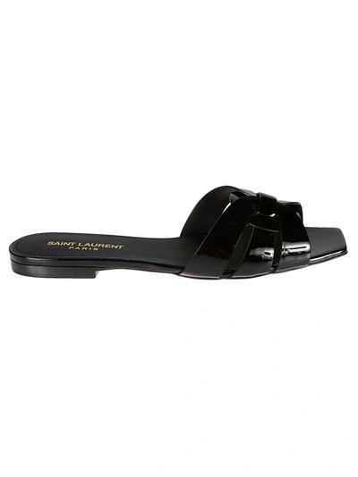 Saint Laurent Tribute 05 Sliders In Nero