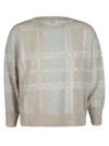 BRUNELLO CUCINELLI CHECK SWEATER,M16126900-V-CDH23