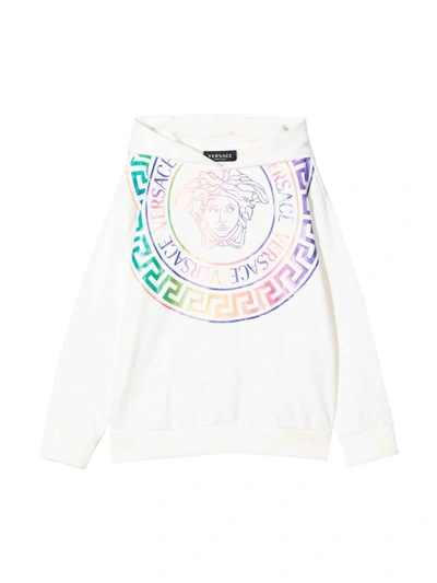 Versace Kids' Logo印花连帽衫 In Multicolor