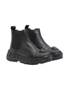 VERSACE BLACK BOOTS WITH MEDUSA APPLICATION KIDS,10005131A00663 1B000